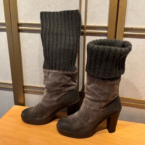 Kennel & Schmenger 4" Suede Platform Boots - EUR 40 - Picture 8 of 10